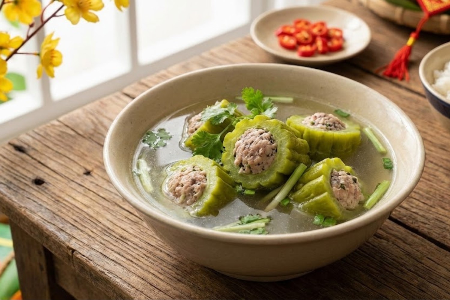 ​​​​Canh khổ qua dồn thịt