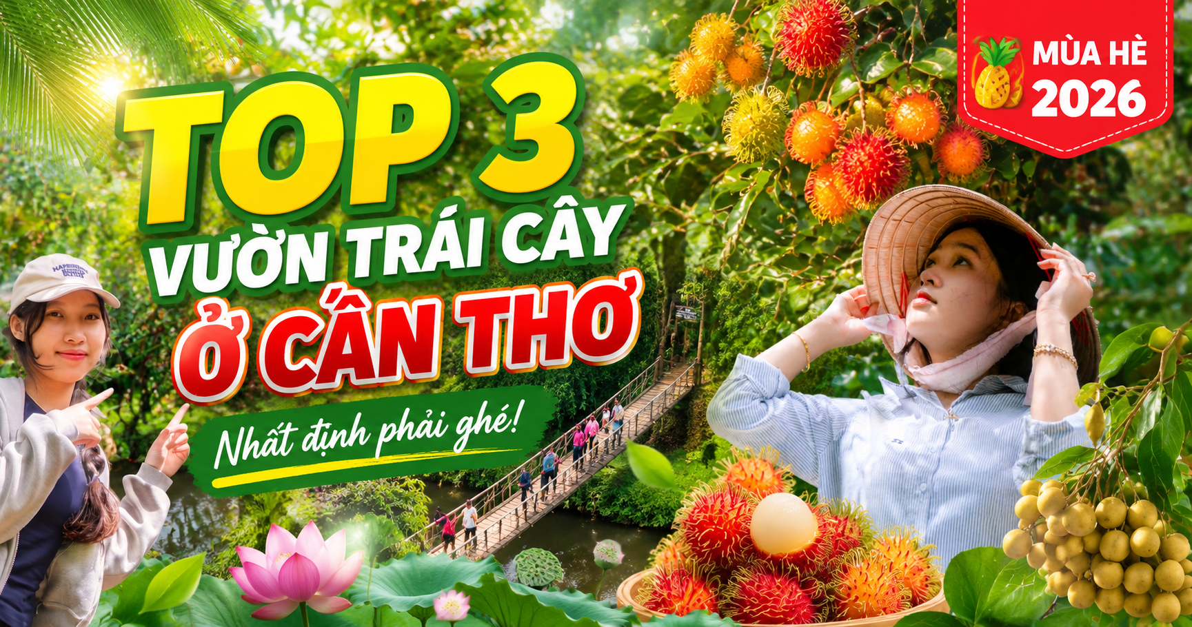 Top 3 vườn trái cây Cần Thơ nhất định phải ghé mùa hè này