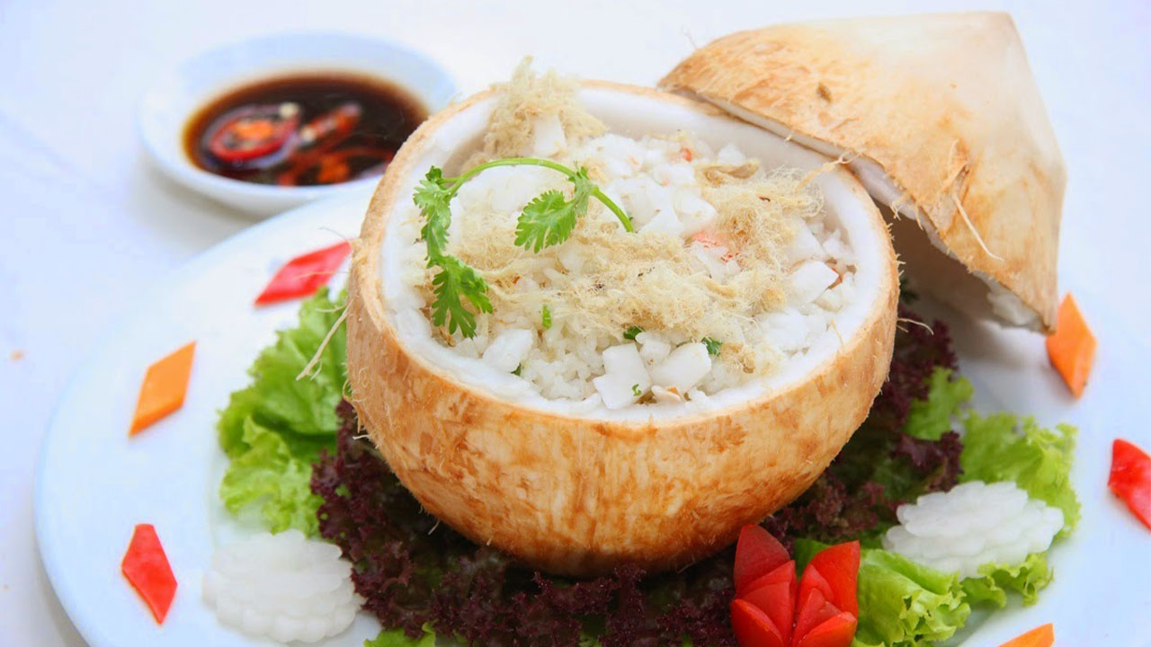 đặc sản cơm dừa bến tre