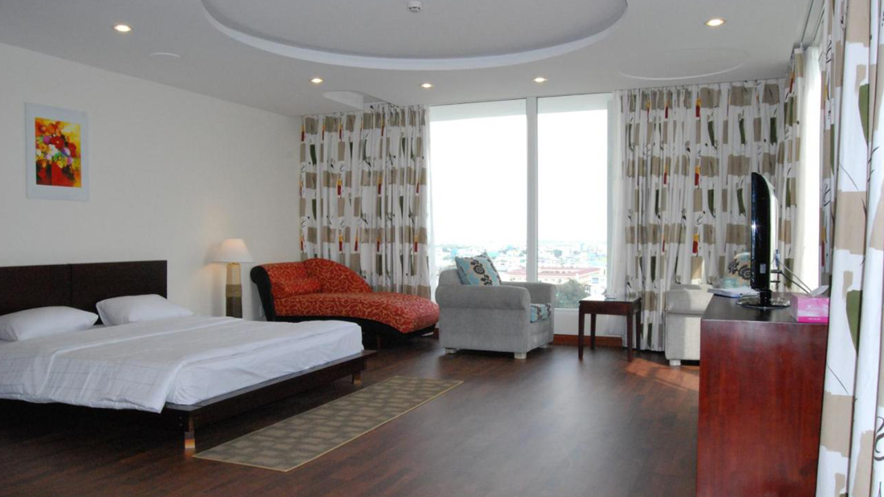 Phòng ngủ trên cao có góc nhìn trực tiếp ra Sông Cần Thơ