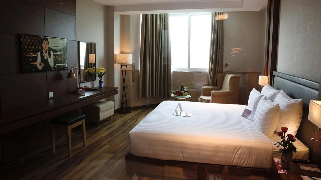 Phòng nghỉ đậm nét cổ điển tại Vạn Phát Riverside